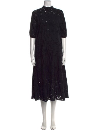 Ted Baker Floral Print Midi Length Dress