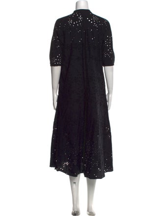 Ted Baker Floral Print Midi Length Dress