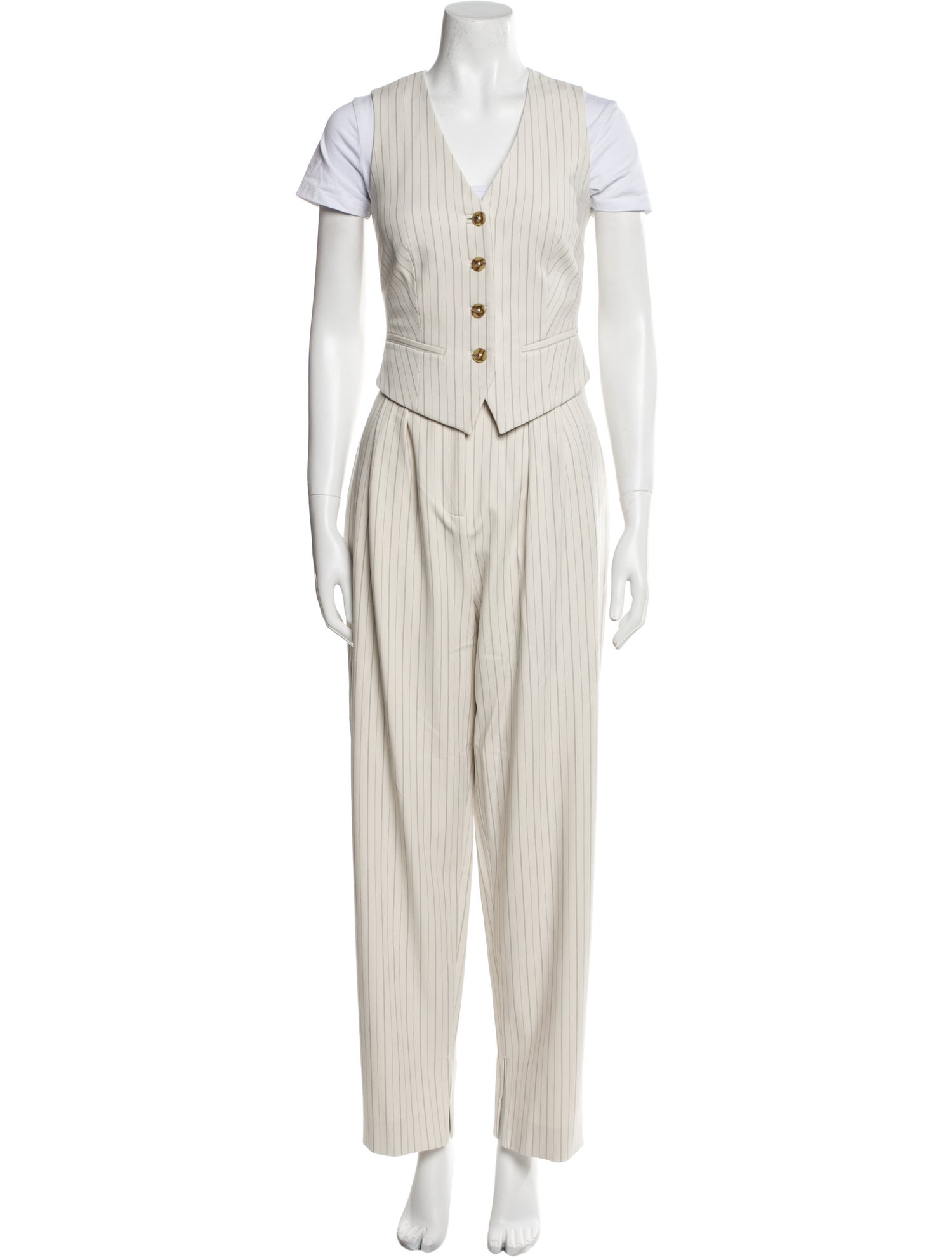 Ted Baker Striped Pleated Accents Set