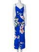 Ted Baker Floral Print V-Neck Jumpsuit
