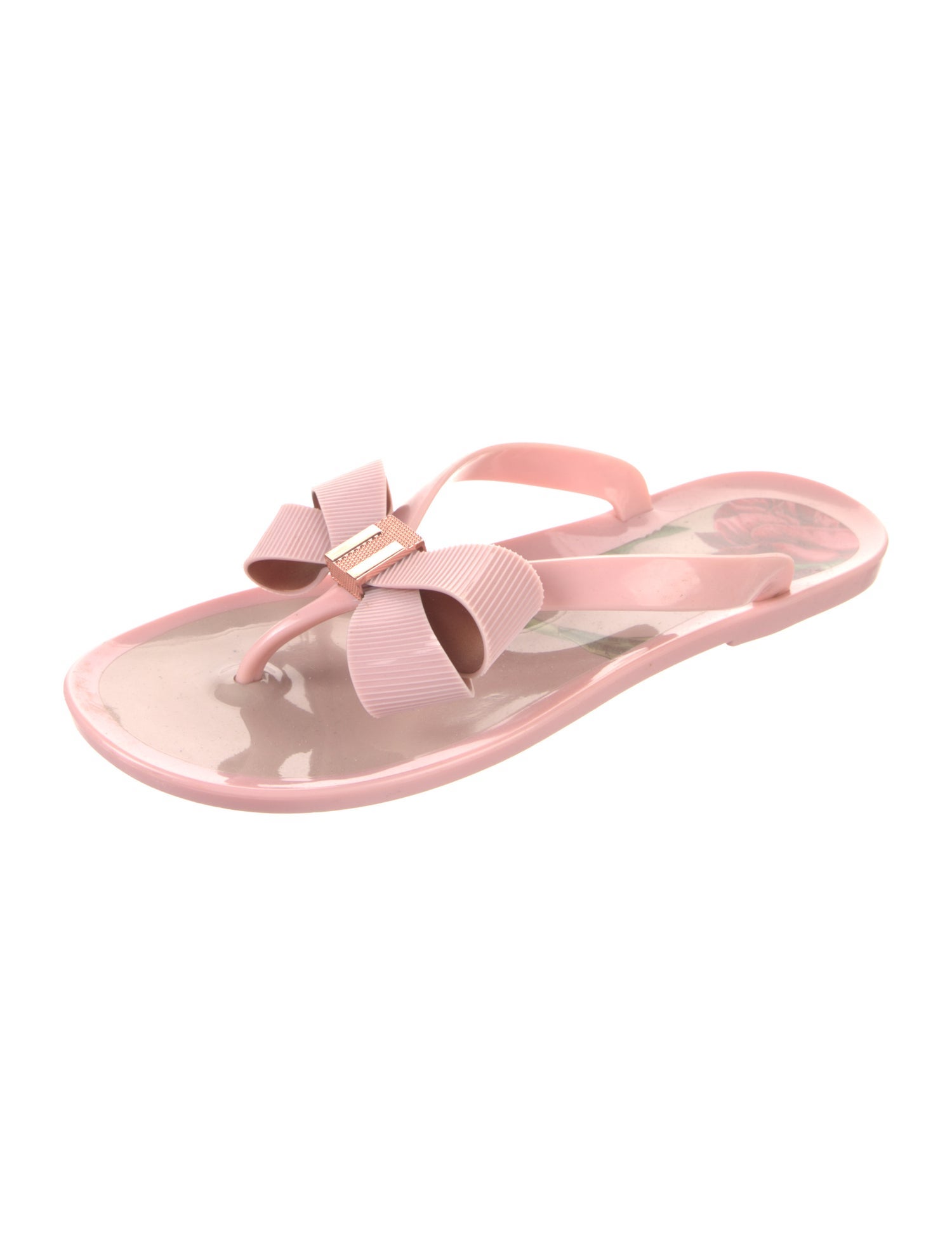 Ted Baker Rubber Bow Accents Flip Flops