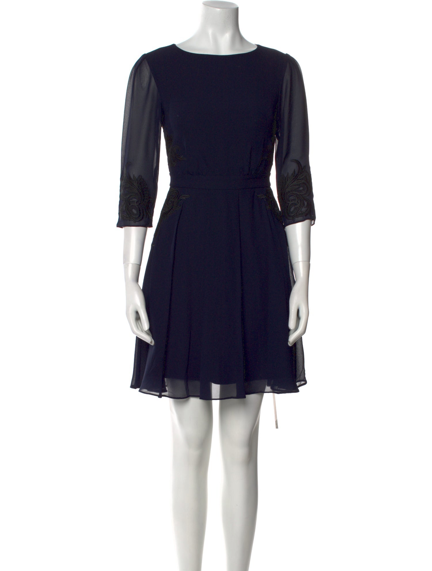 Ted Baker Bateau Neckline Mini Dress