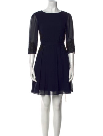 Ted Baker Bateau Neckline Mini Dress
