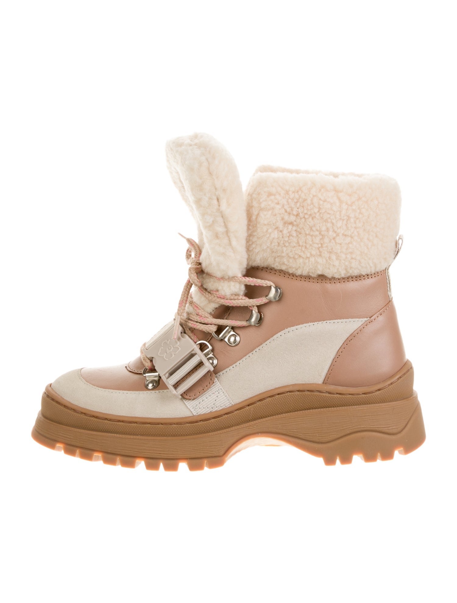 Ted Baker Leather Printed Lace-Up Boots