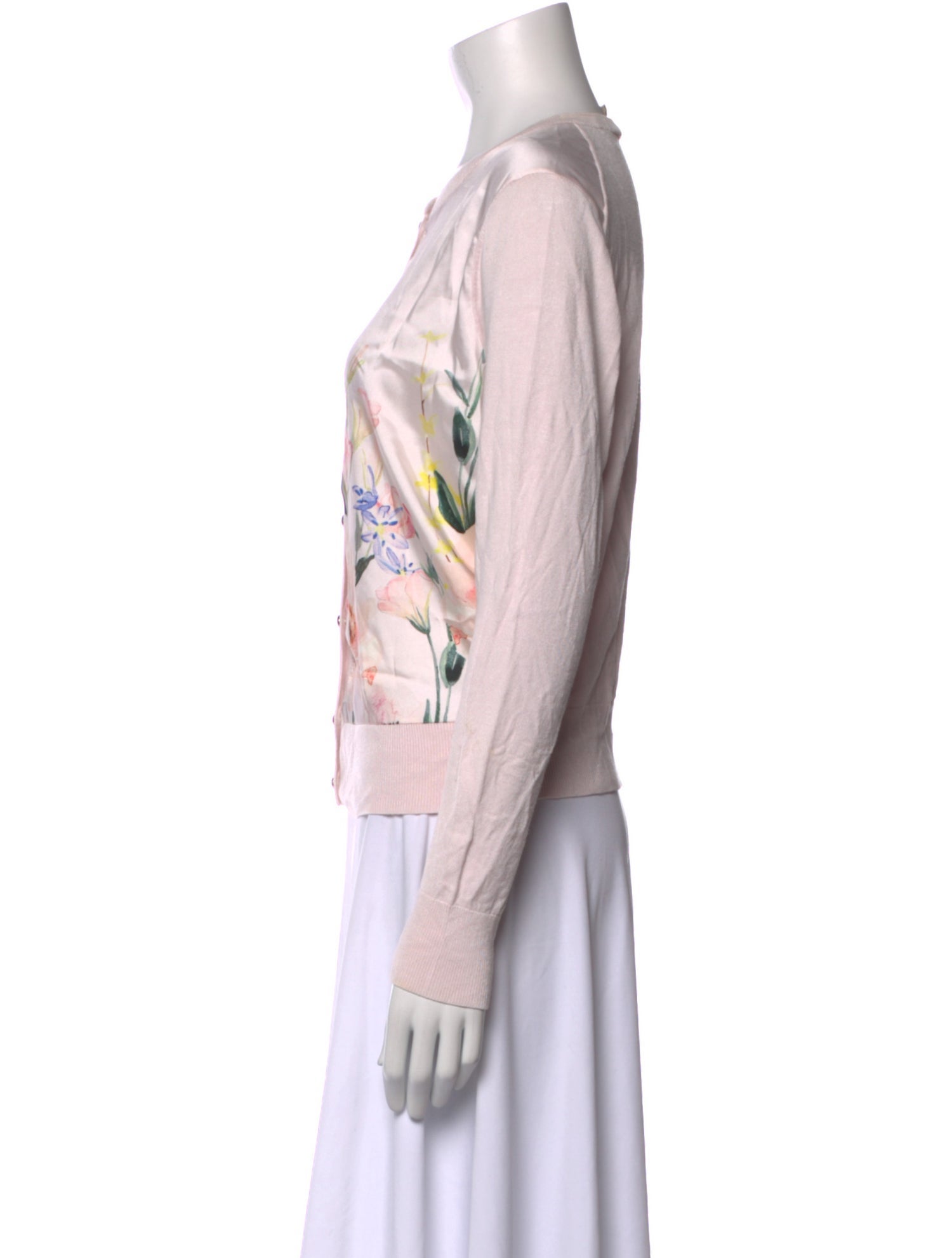 Ted Baker Floral Print Crew Neck Sweater