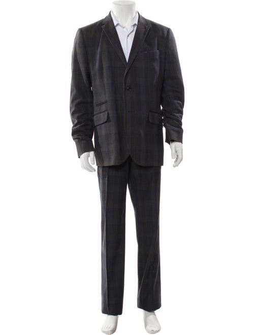 Ted Baker Plaid Print Two-Piece Blazer