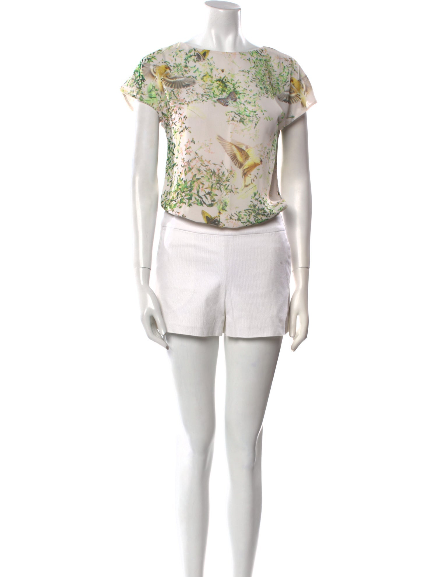 Ted Baker Printed Crew Neck Romper