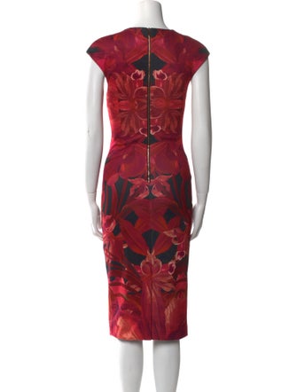 Ted Baker Floral Print Midi Length Dress