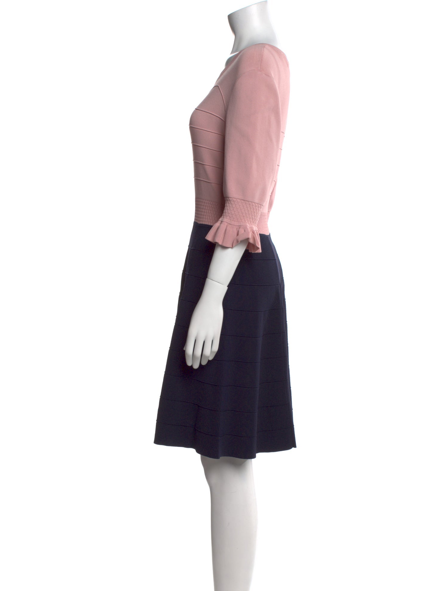 Ted Baker Scoop Neck Knee-Length Dress
