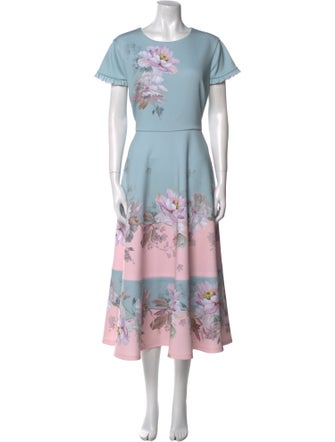 Ted Baker Floral Print Long Dress