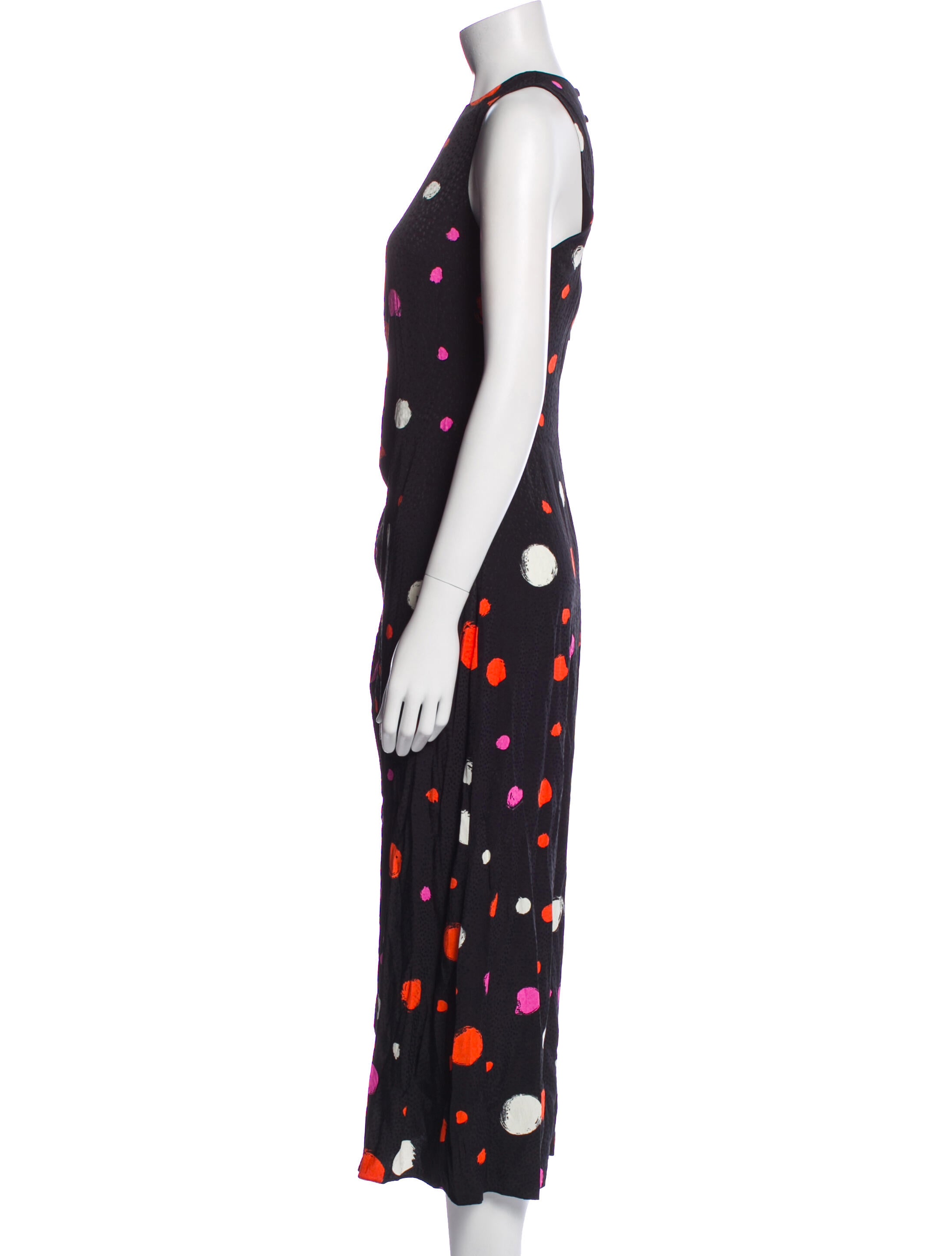 Ted Baker Polka Dot Print Long Dress