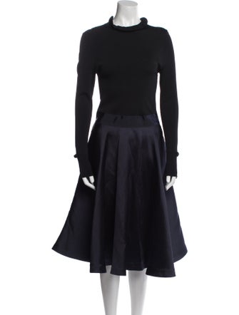 Ted Baker Mock Neck Midi Length Dress