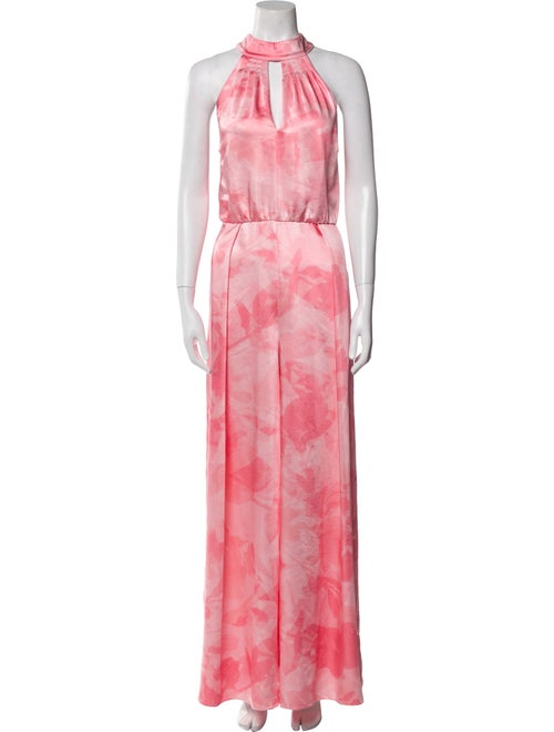 Ted Baker Printed Mock Neck Jumpsuit