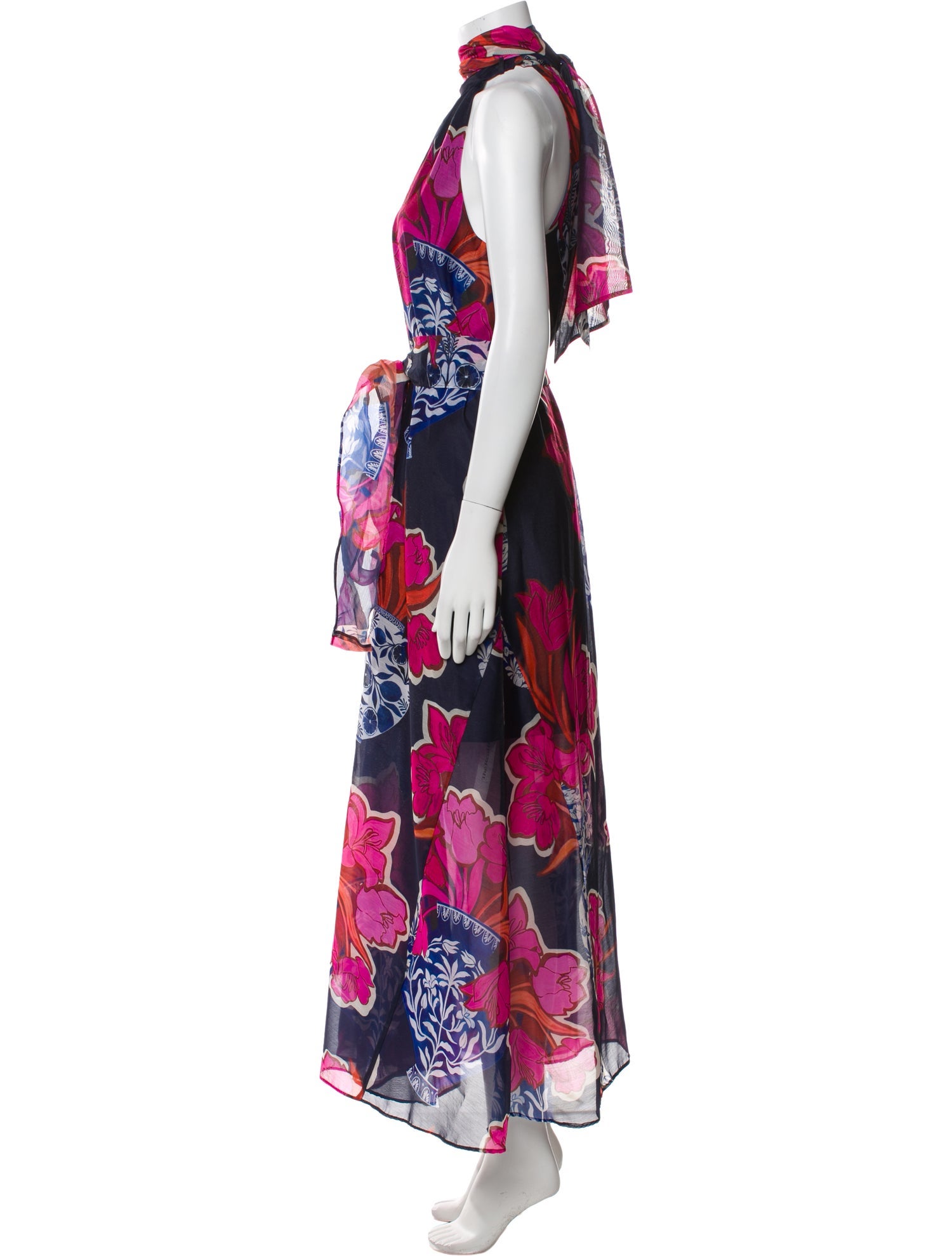 Ted Baker Floral Print Long Dress w/ Tags