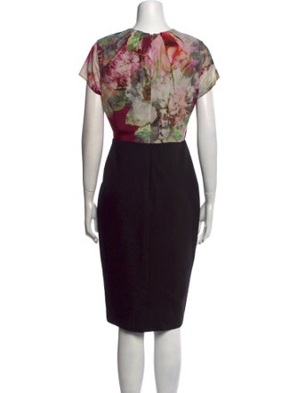 Ted Baker Floral Print Knee-Length Dress