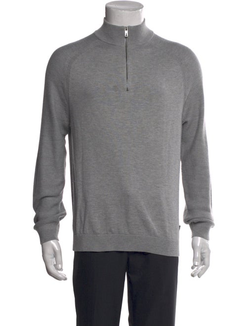 Ted Baker Mock Neck Long Sleeve Polo Sweater