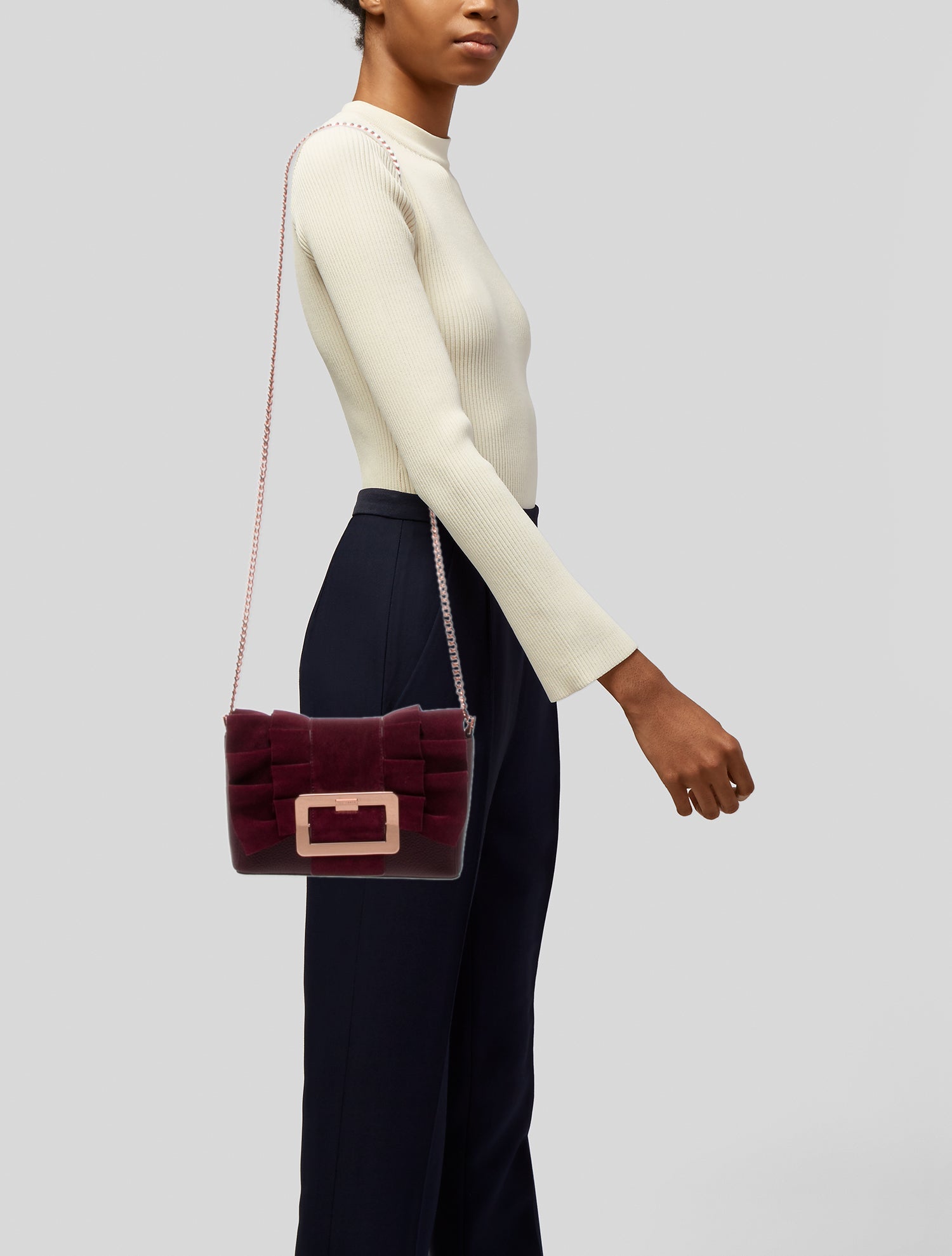 Ted Baker Suede Crossbody Bag