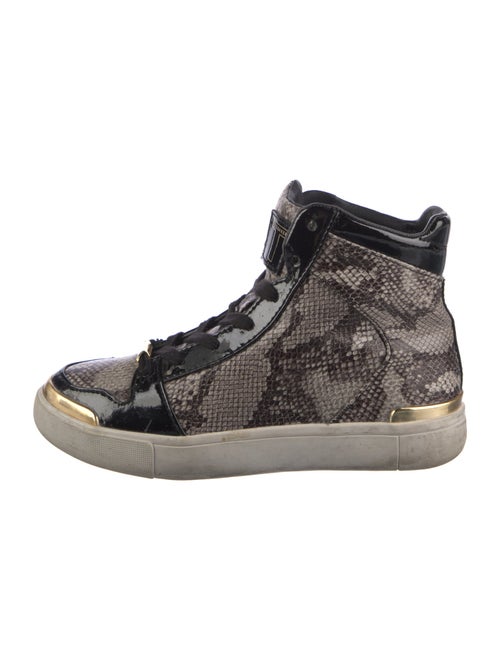Ted Baker Embossed Leather Animal Print Sneakers