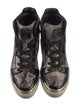 Ted Baker Embossed Leather Animal Print Sneakers