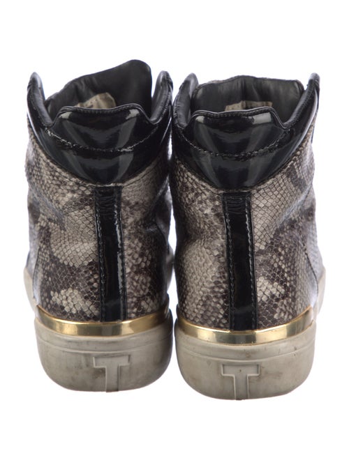 Ted Baker Embossed Leather Animal Print Sneakers