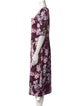 Ted Baker Floral Print Midi Length Dress
