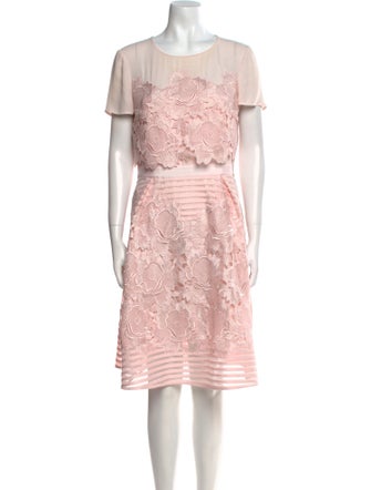 Ted Baker Lace Pattern Knee-Length Dress