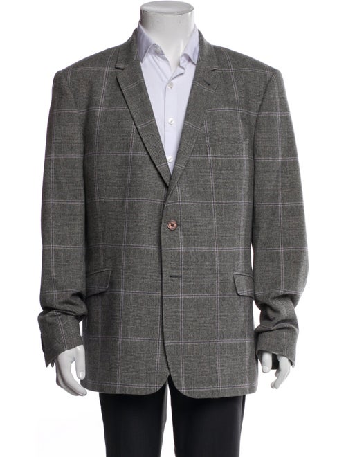 Ted Baker Wool Plaid Print Blazer
