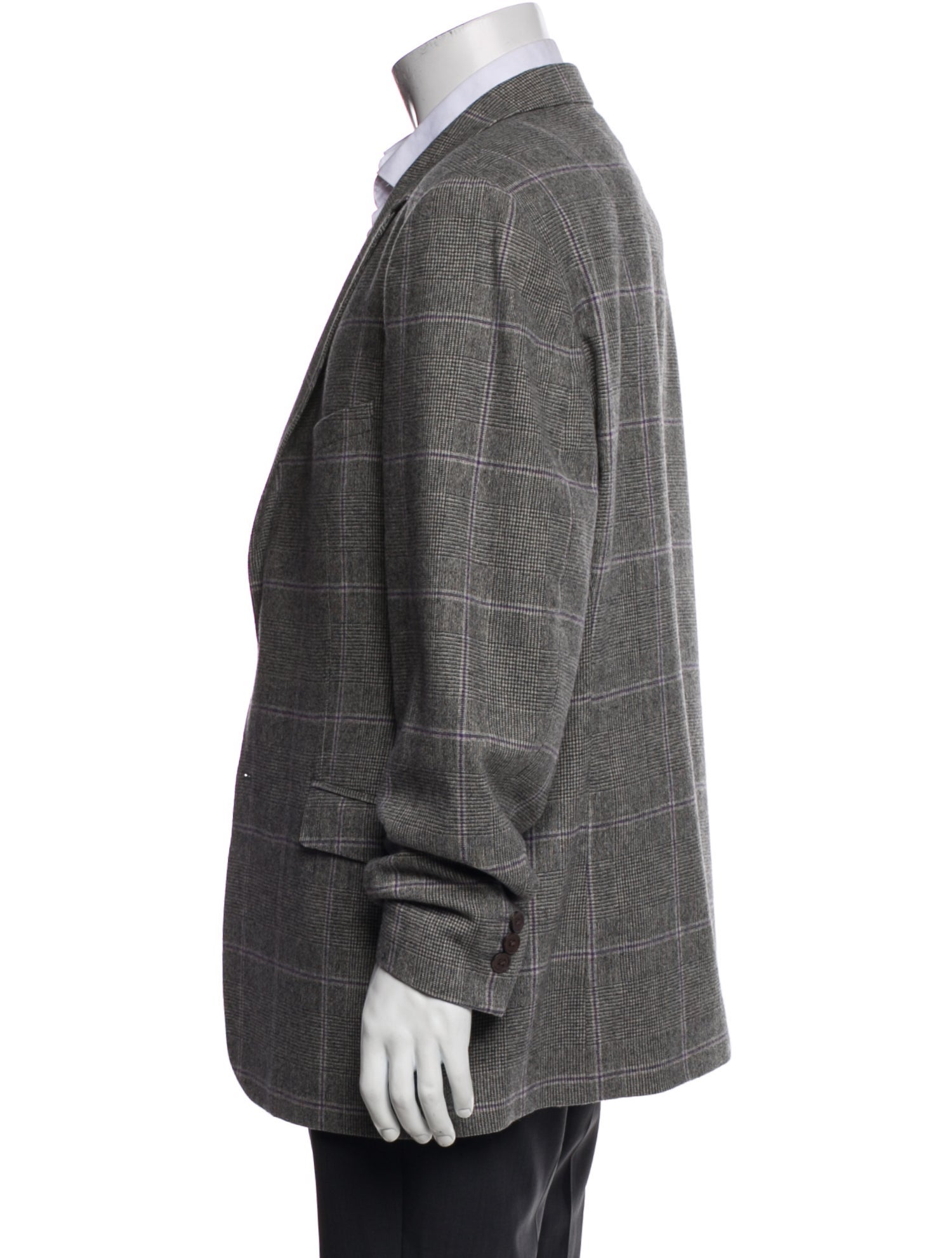 Ted Baker Wool Plaid Print Blazer