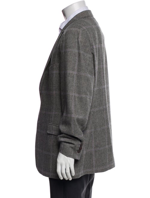 Ted Baker Wool Plaid Print Blazer