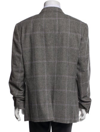 Ted Baker Wool Plaid Print Blazer
