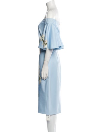 Ted Baker Floral Print Knee-Length Dress