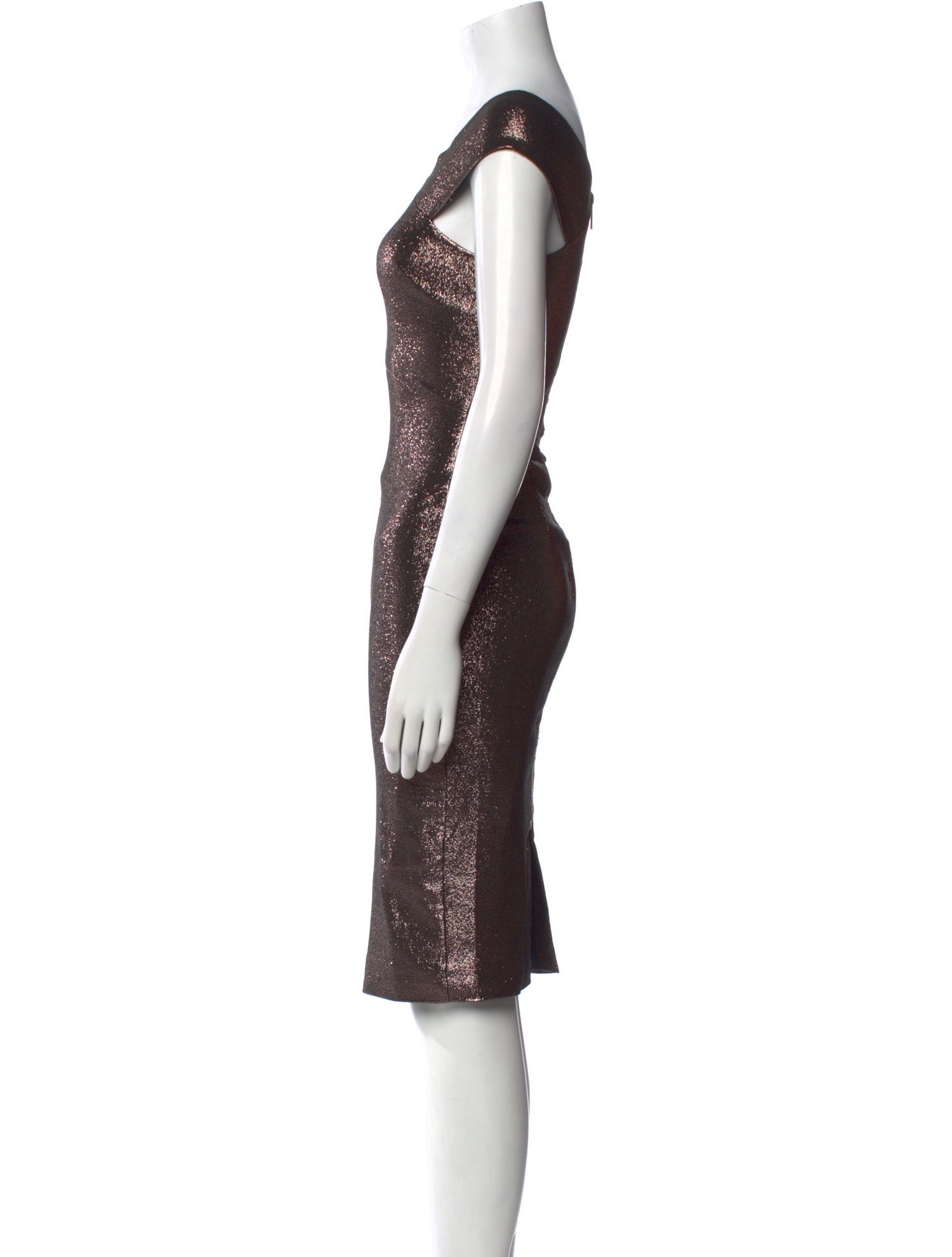 Ted Baker Bateau Neckline Knee-Length Dress