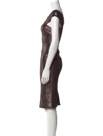 Ted Baker Bateau Neckline Knee-Length Dress