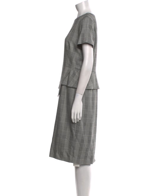 Ted Baker Plaid Print Midi Length Dress