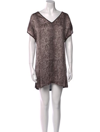 Ted Baker Animal Print Mini Dress