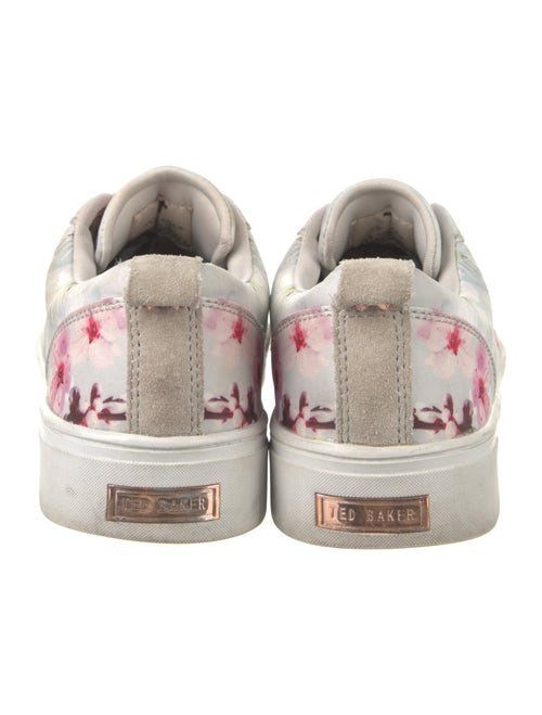Ted Baker Leather Floral Print Sneakers