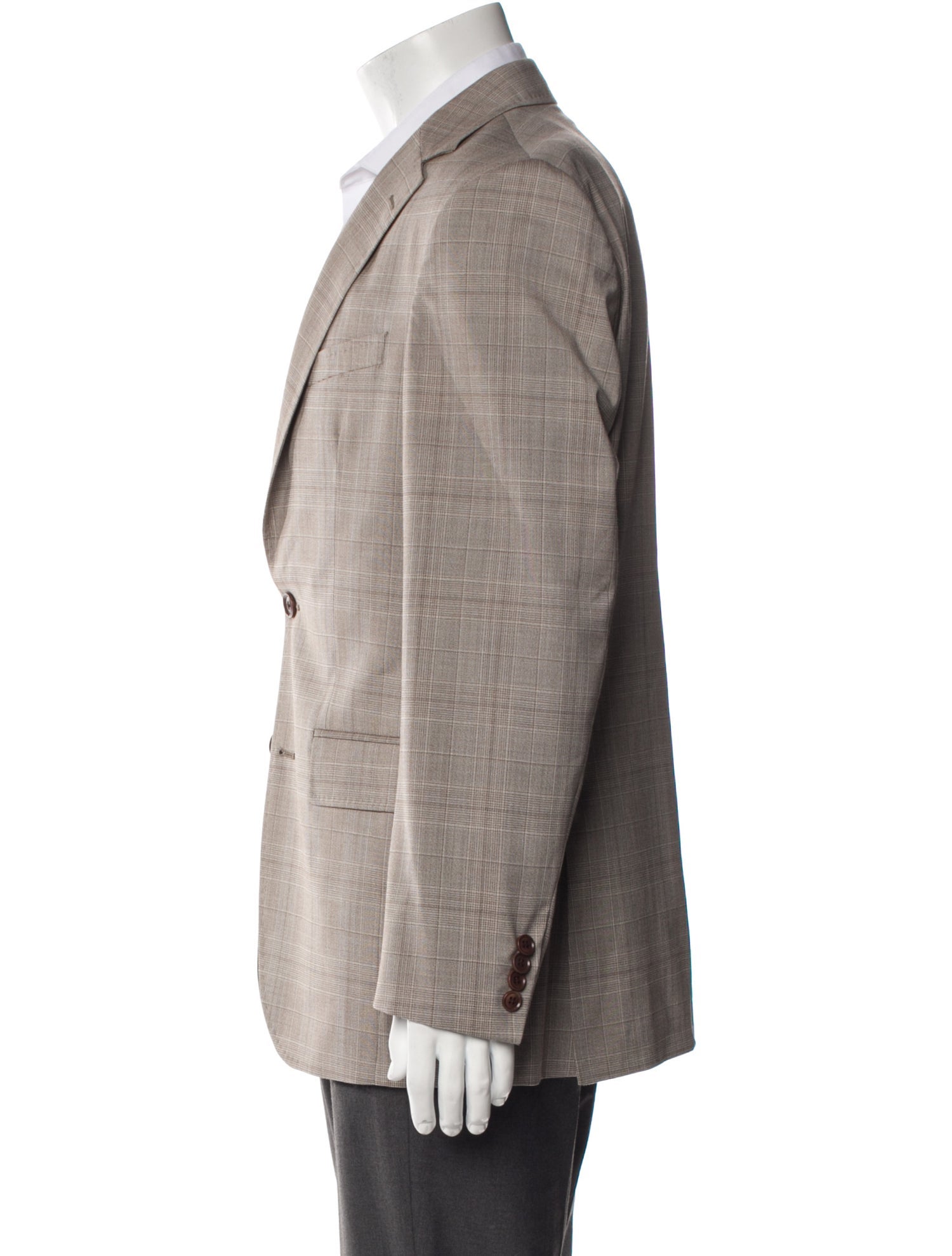 Ted Baker Wool Plaid Print Blazer
