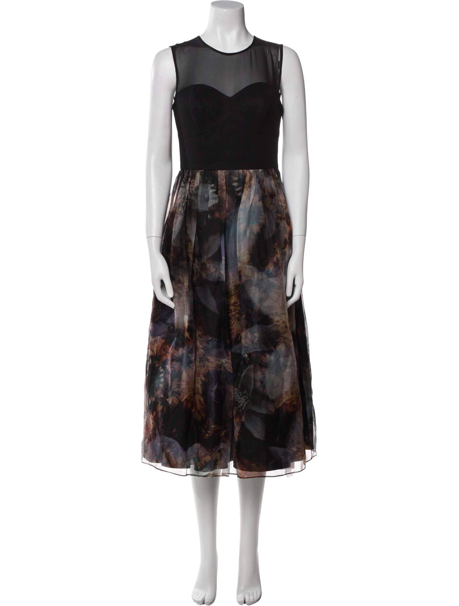 Ted Baker Silk Midi Length Dress