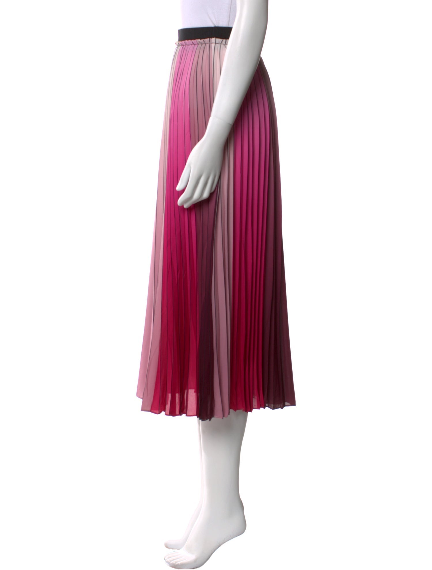 Ted Baker Colorblock Pattern Midi Length Skirt