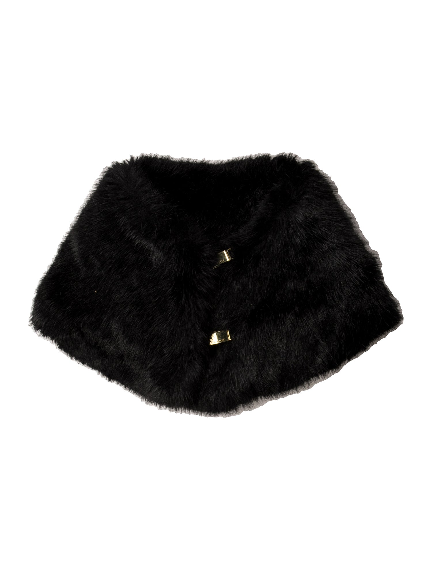Ted Baker Festival Quadri Fur Shawl