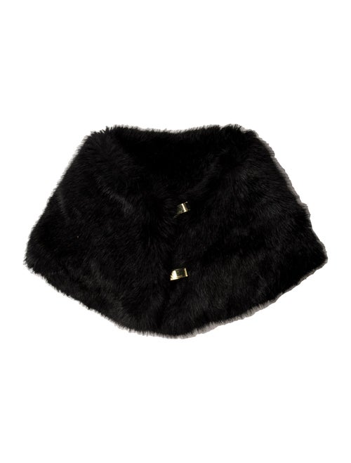 Ted Baker Festival Quadri Fur Shawl