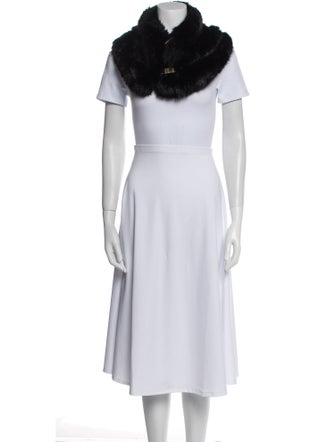 Ted Baker Festival Quadri Fur Shawl