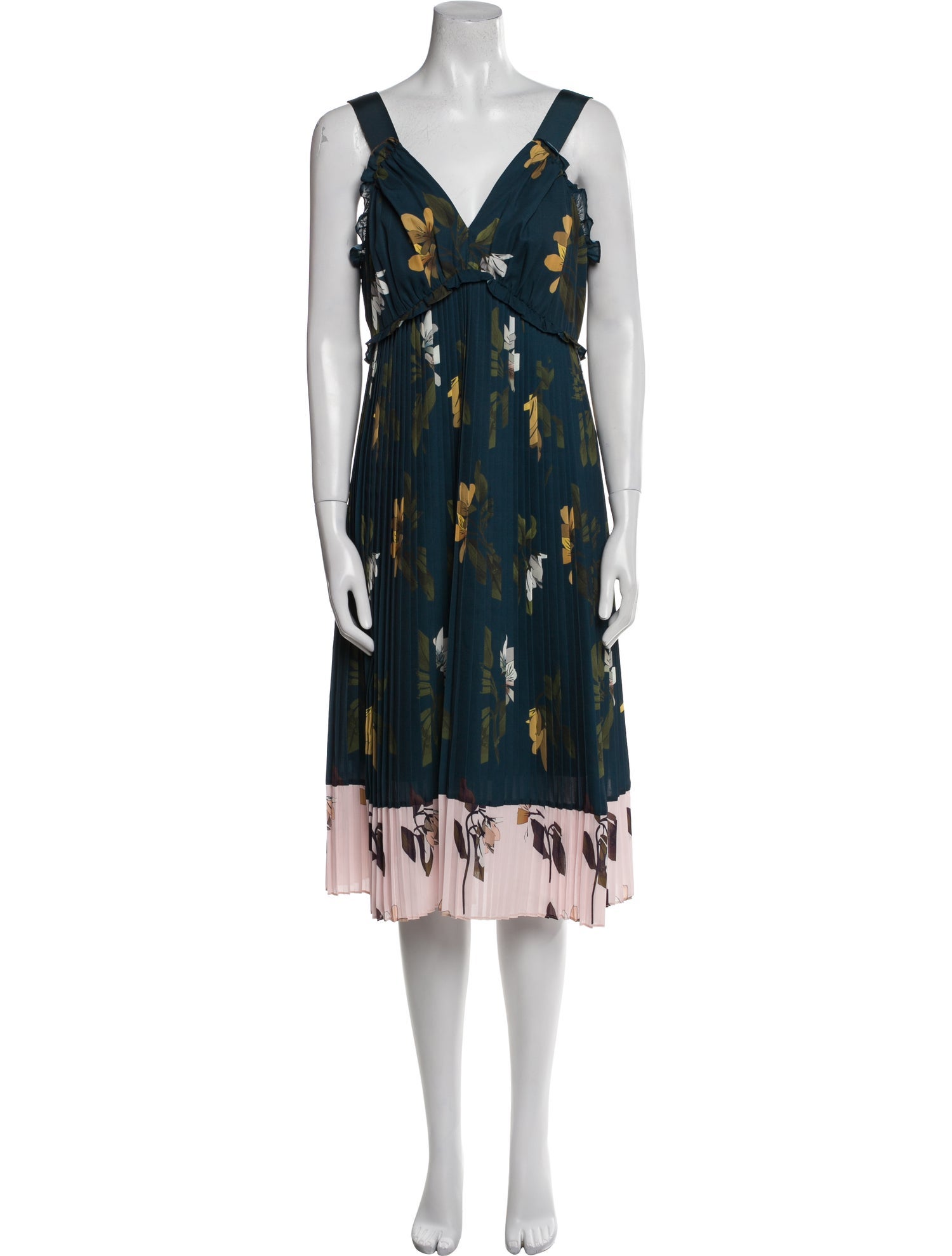 Ted Baker Printed Midi Length Dress
