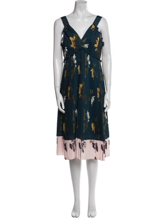 Ted Baker Printed Midi Length Dress