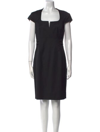 Ted Baker Square Neckline Knee-Length Dress