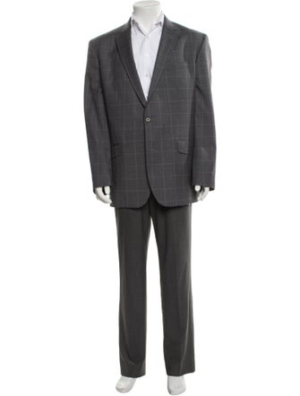 Ted Baker Wool Plaid Print Blazer