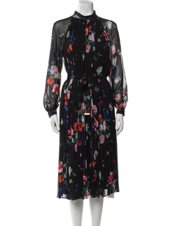 Ted Baker Floral Print Midi Length Dress
