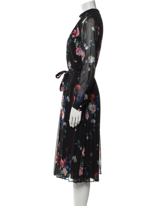 Ted Baker Floral Print Midi Length Dress