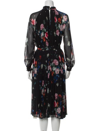 Ted Baker Floral Print Midi Length Dress