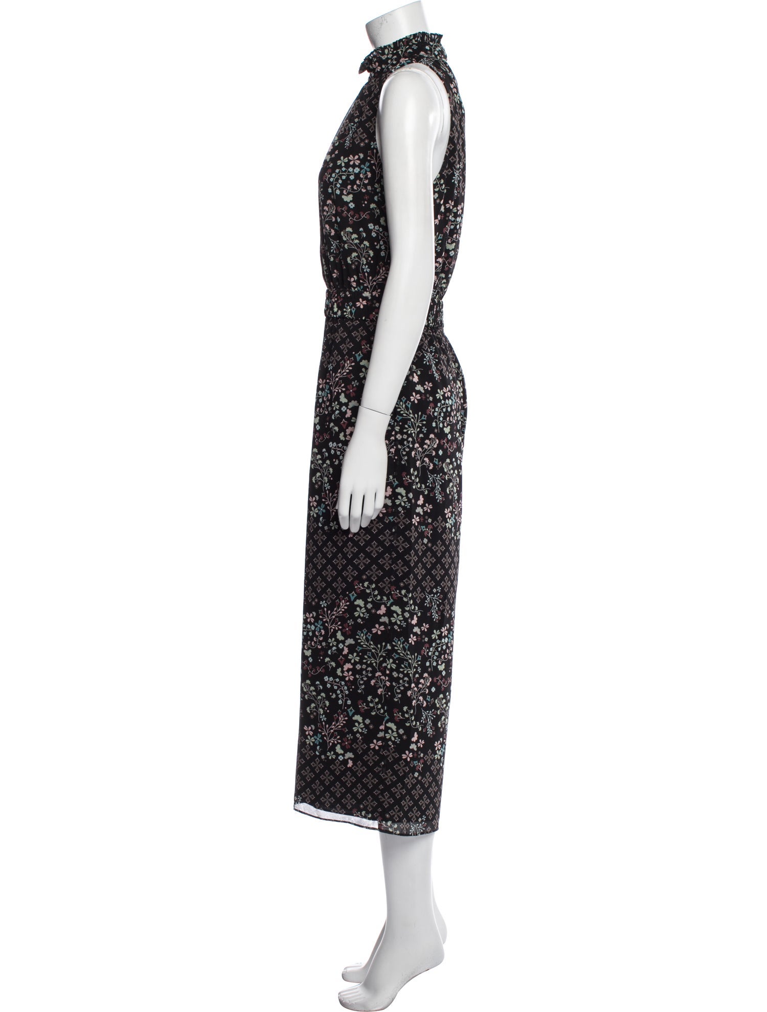 Ted Baker Floral Print Mock Neck Jumpsuit w/ Tags